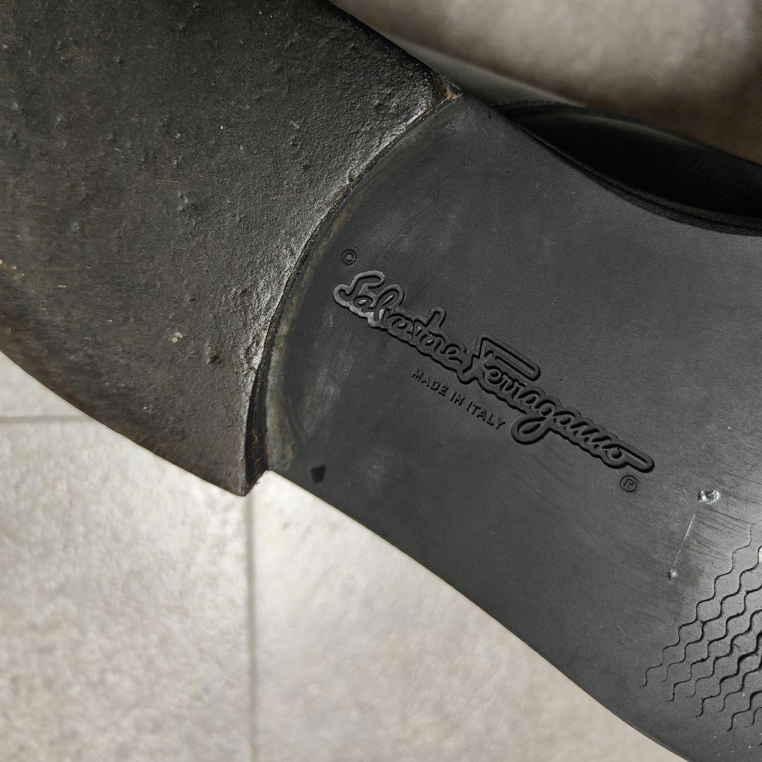 【Salvatore Ferragamo】ストレートチップレザーシューズ 伊国製