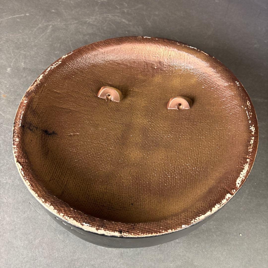 岡本太郎　信楽焼　太陽の顔　共箱