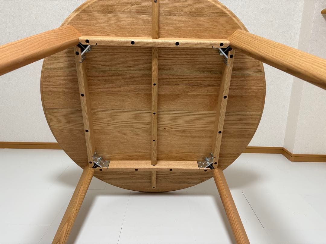 SIKI FURNITURE レッドオーク オイル塗装 板目 直径100cm