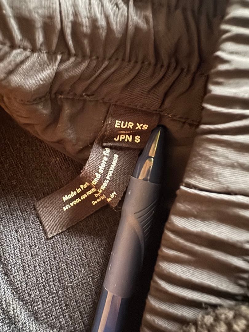 BYBORRE ニットボンディングパンツ Navy/Black (S)-工場直売所