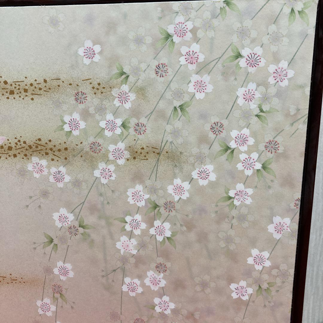 F22 高級塗り台と屏風のみ　台巾75㎝位　ひな人形飾り台　親王飾り