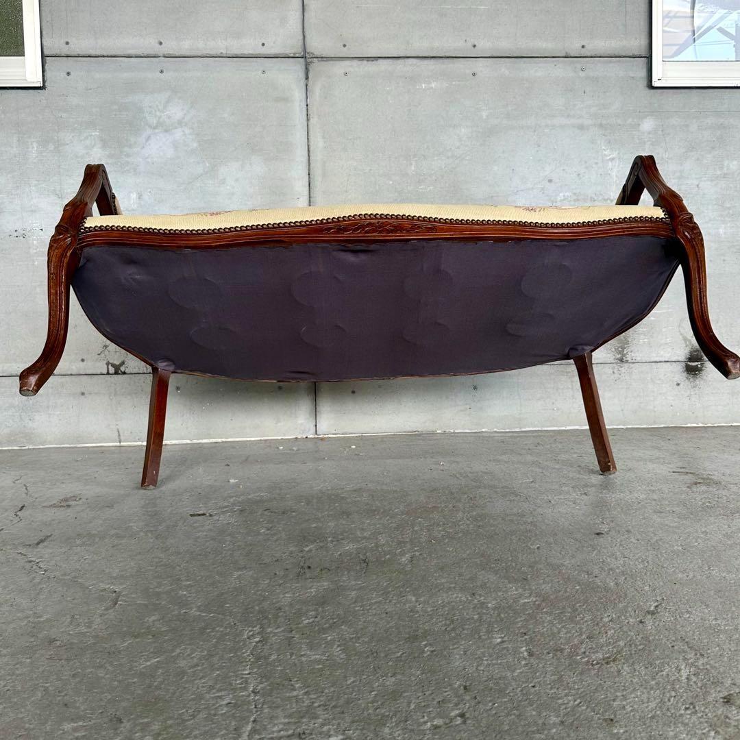 ✦王室気分✦ ロココ調アンティーク イタリア製 ゴブラン織 猫脚