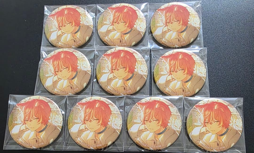 プロセカ　東雲彰人　グリッター缶バッジ　グリ缶　38C 東雲彰人 プロセカ グリッター缶バッジ 38C 10個 プロセカ 東雲彰人