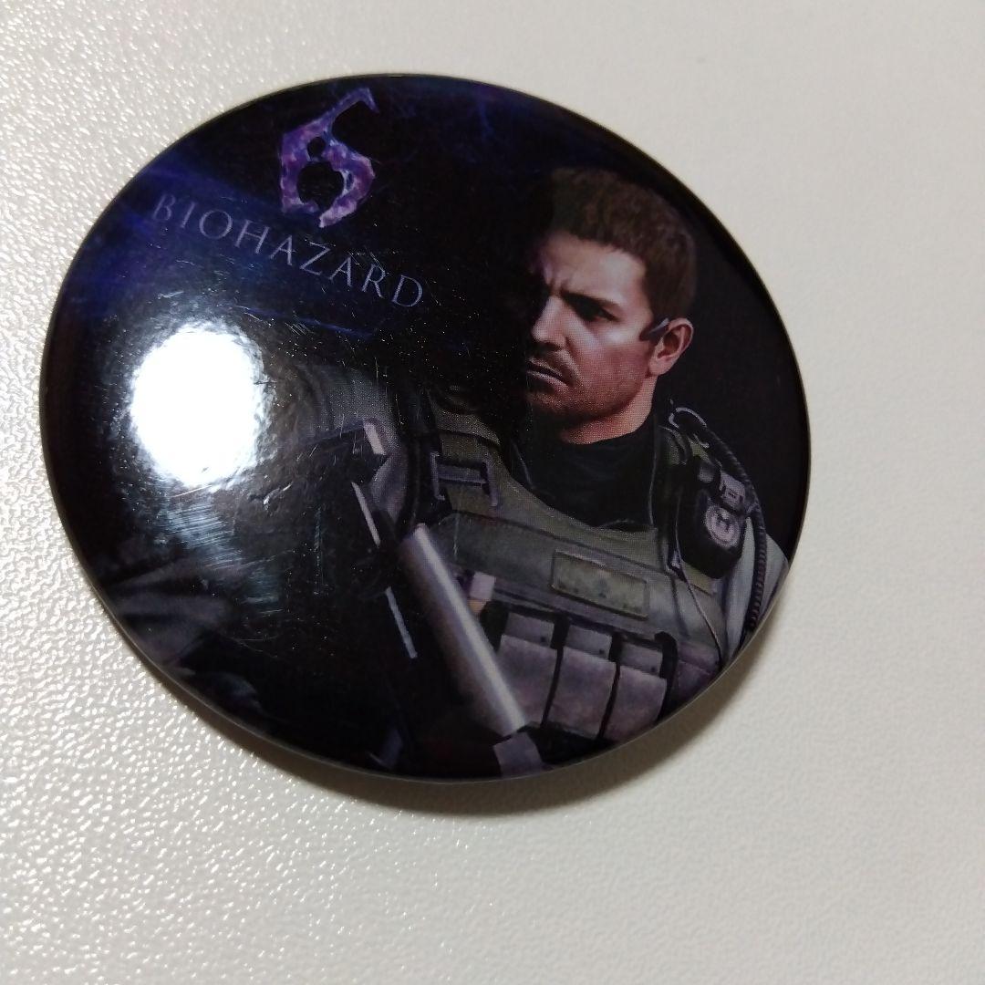 【バイオハザード】クリス パセラ カプコンバー 特典 缶バッジ