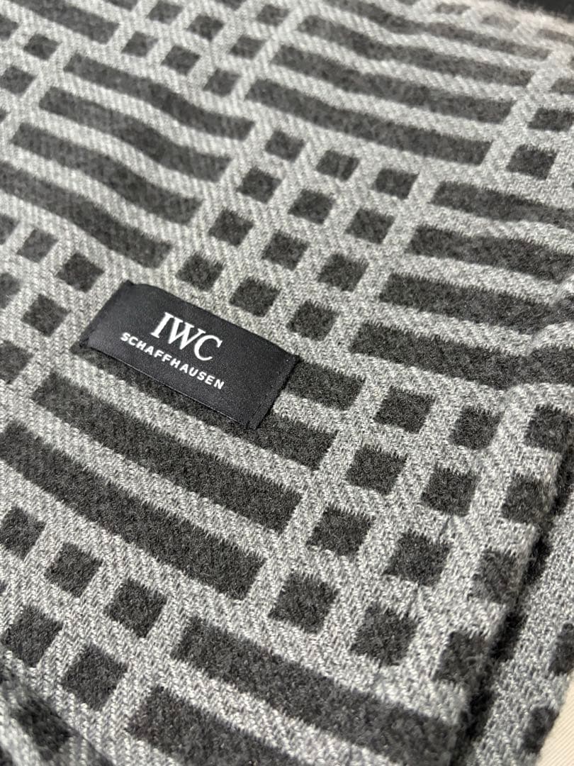 【ノベルティ】IWC カシミアブランケットストール　インヂュニア柄　新品未使用