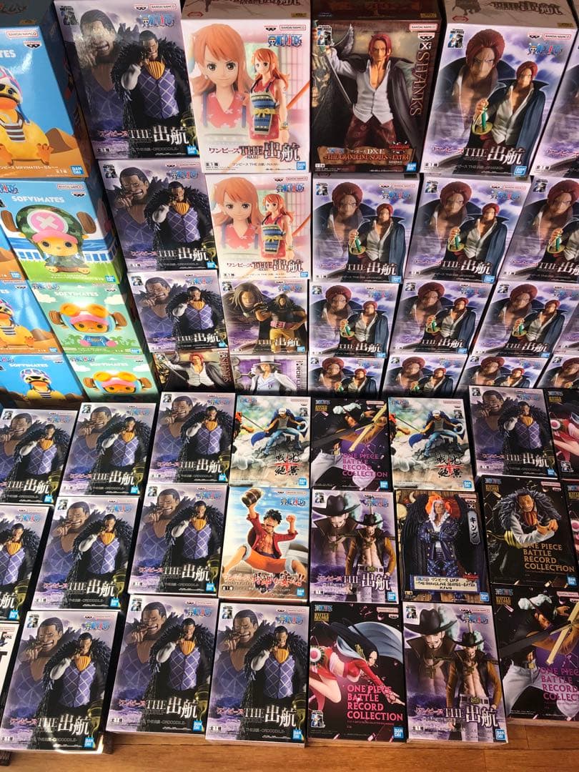 ワンピース　フィギュア　出航 シャンクス　クロコダイル　ミホーク　バトレコ63個