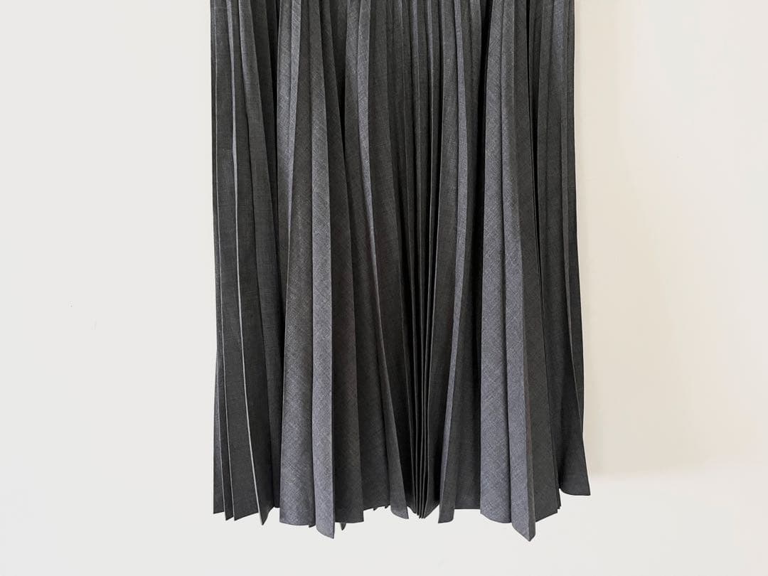 極美 マーガレットハウエル×フォックスブラザーズ アコーディオンプリーツスカート