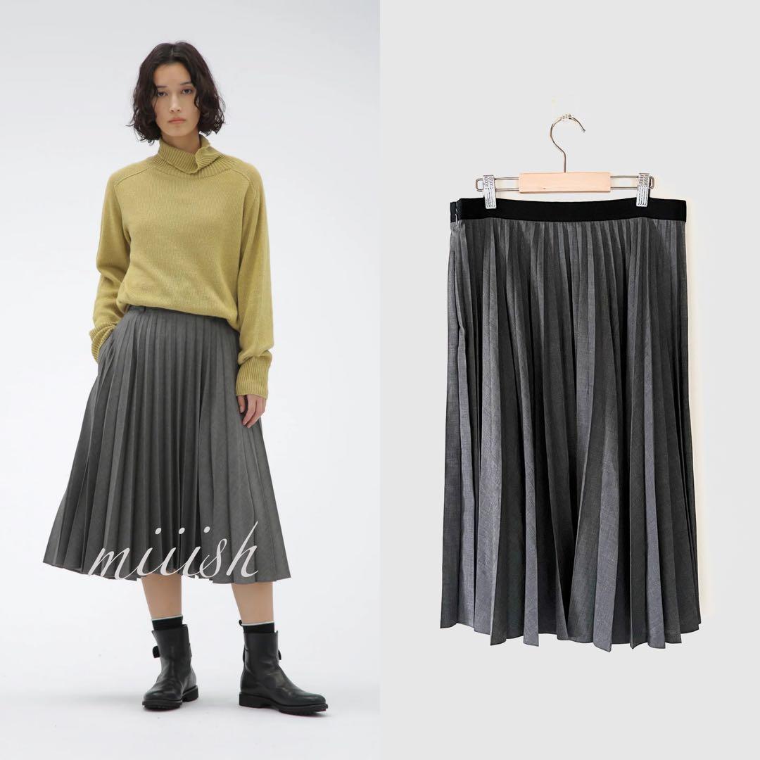 極美 マーガレットハウエル×フォックスブラザーズ アコーディオンプリーツスカート