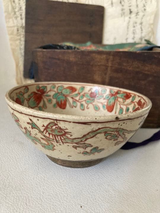 江戸時代天保骨董品茶碗