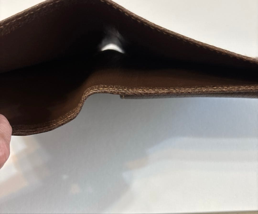 【未使用】 GUCCI オールドグッチ ダークブラウン 二つ折り財布 箱付き