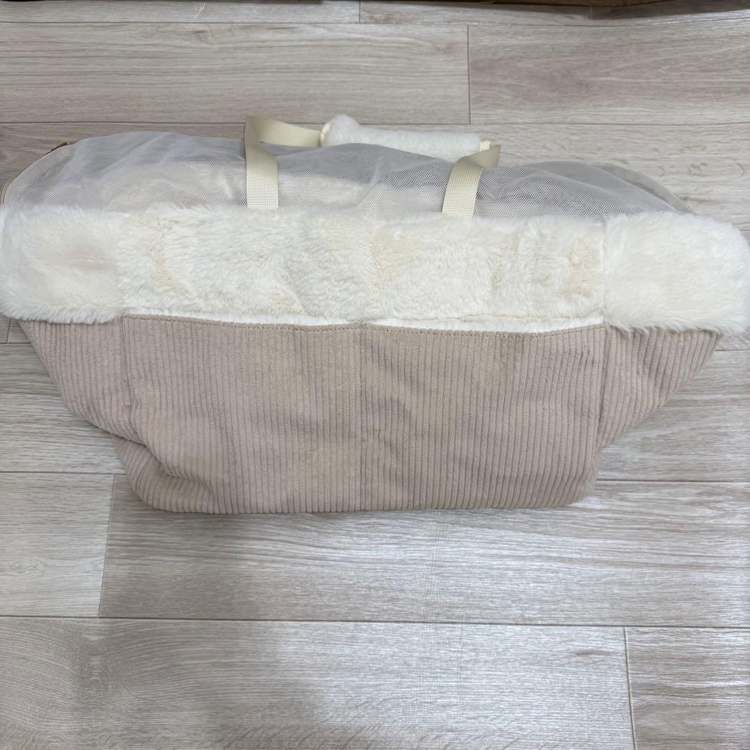 moncheri ペットカートコーデュロイファーバッグ