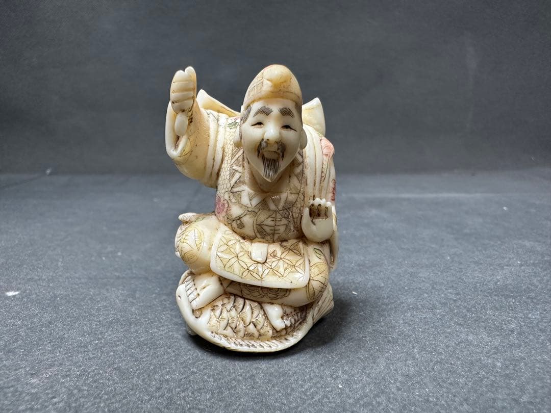 極上根付天然素材アンティーク和彫置物骨董飾り物古美術品