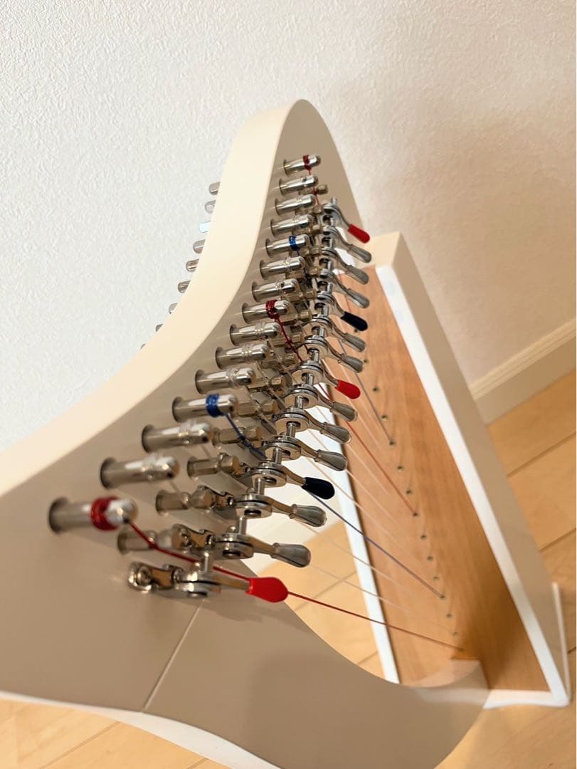 クリスハープ 15弦　パッションホワイト