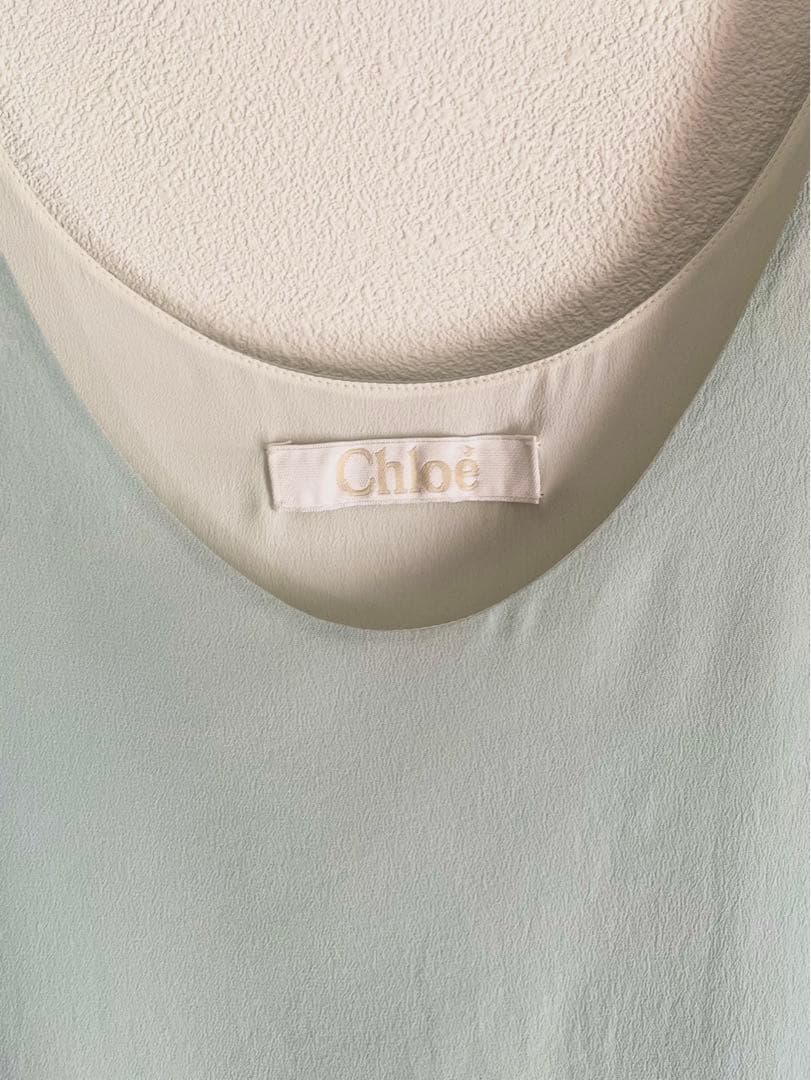chloe シルク タンクトップ ブラウス