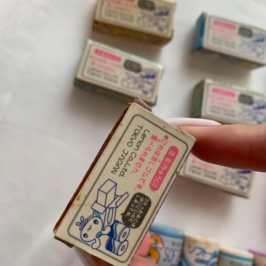 当時物】レモン株式会社 消しゴム ティッシュ トイレットペーパー型