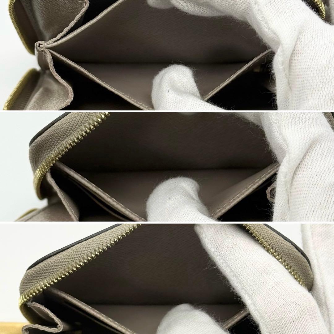 美品 ルイヴィトン エピ ジッピーパース 小銭入れ ミニ財布 グレージュ
