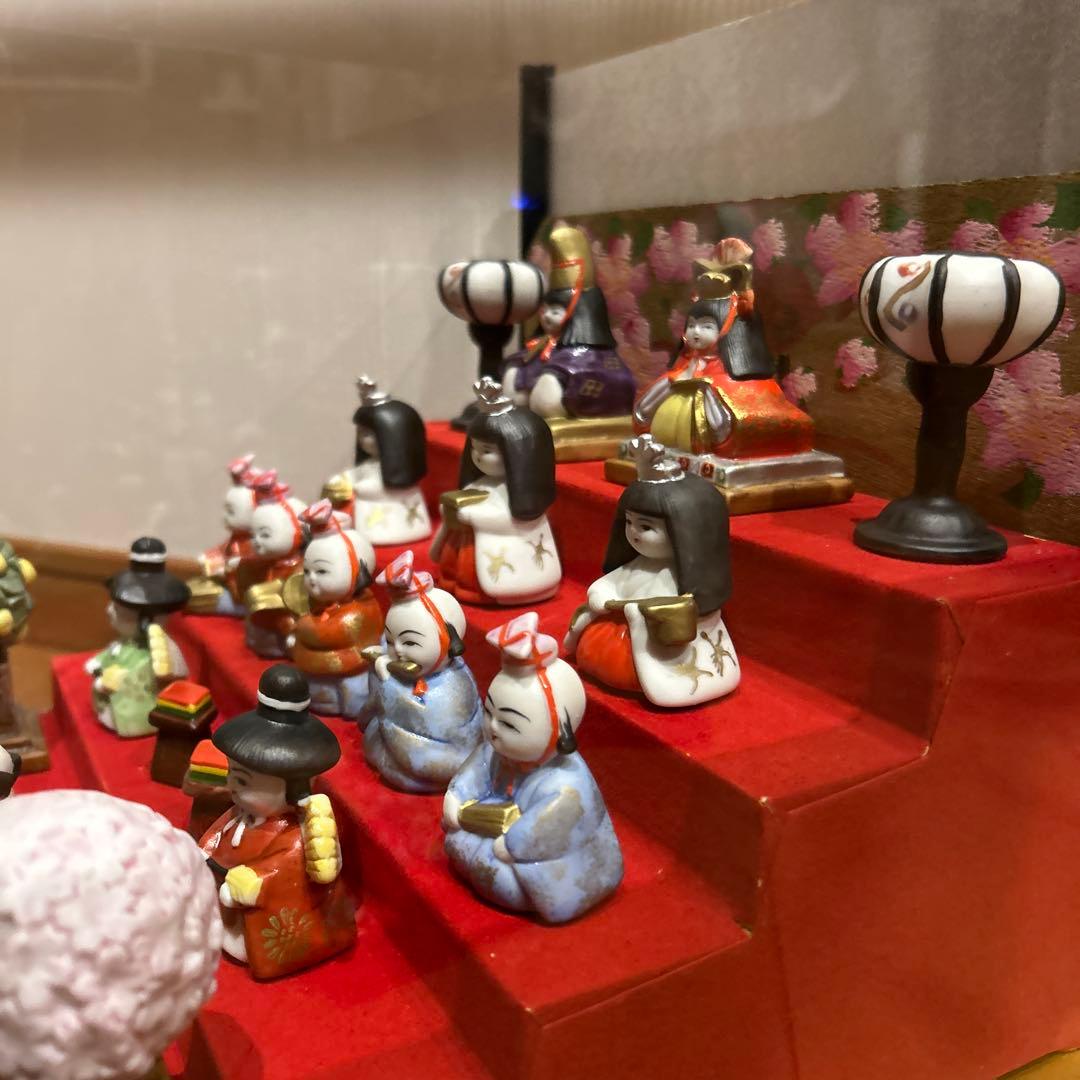 貴重❗️瀬戸焼　川本正義作　陶製　雛人形　ケース付き‼️