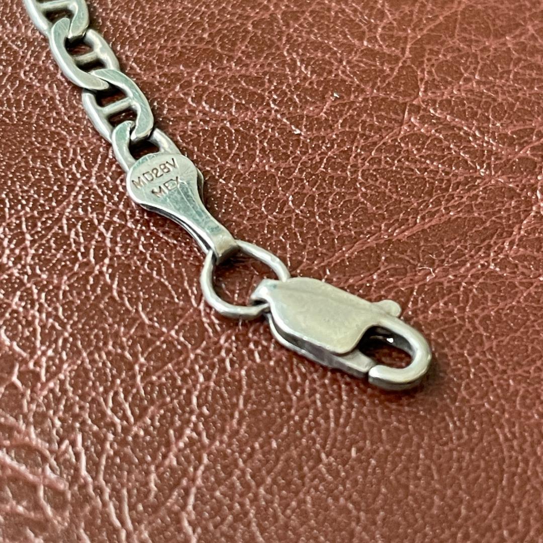 シルバー925 ヴィンテージ アンカーチェーン マリナーチェーン ブレスレット