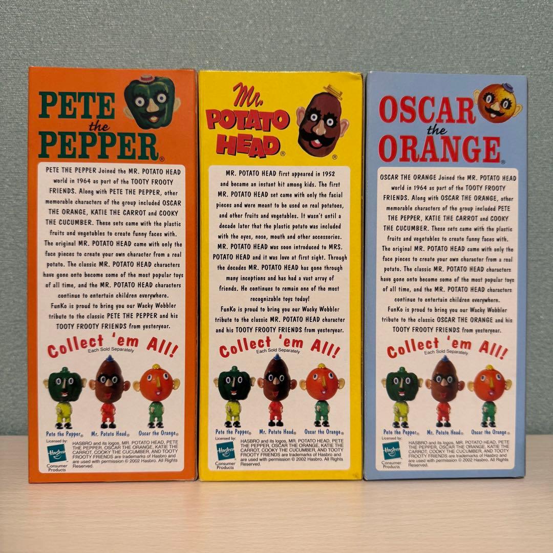 【FUNKO WACKY WOBBLER】 ミスターポテトヘッド3体コンプセット