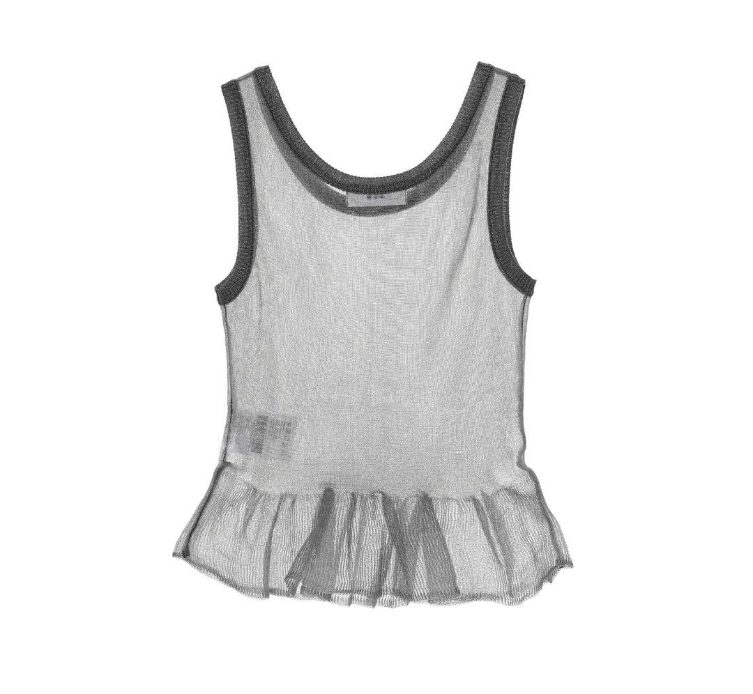 LCDC シアーフリルニットトップ