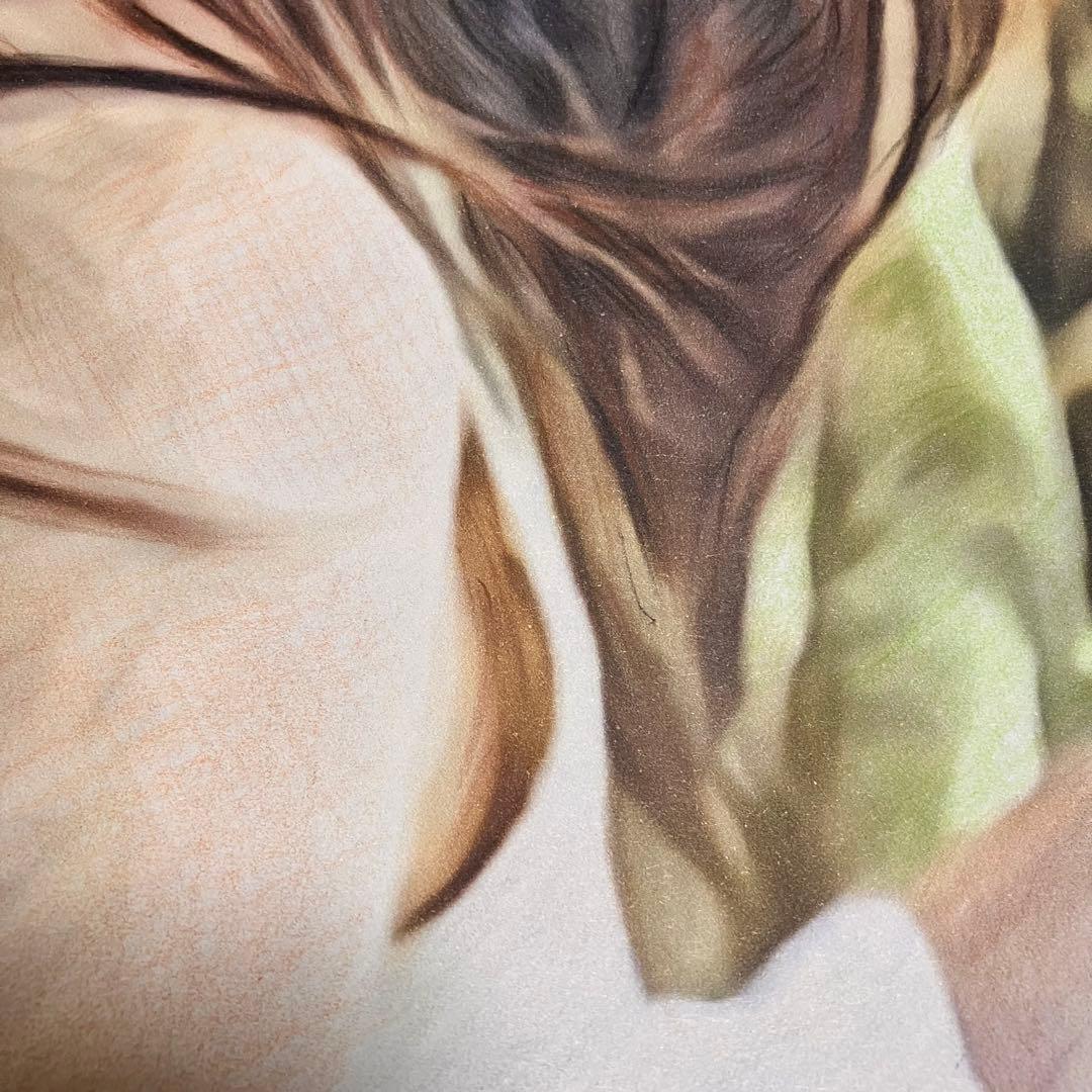 女優画20 額装品　額縁寸法32.7㎝×24.0㎝×1.5㎝　定款付　京藤夏樹