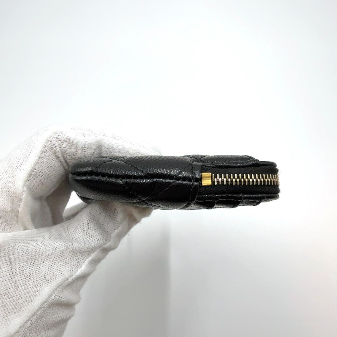 ◇シャネル◇キャビアスキン/マトラッセ/コンパクトウォレット/ケース/財布