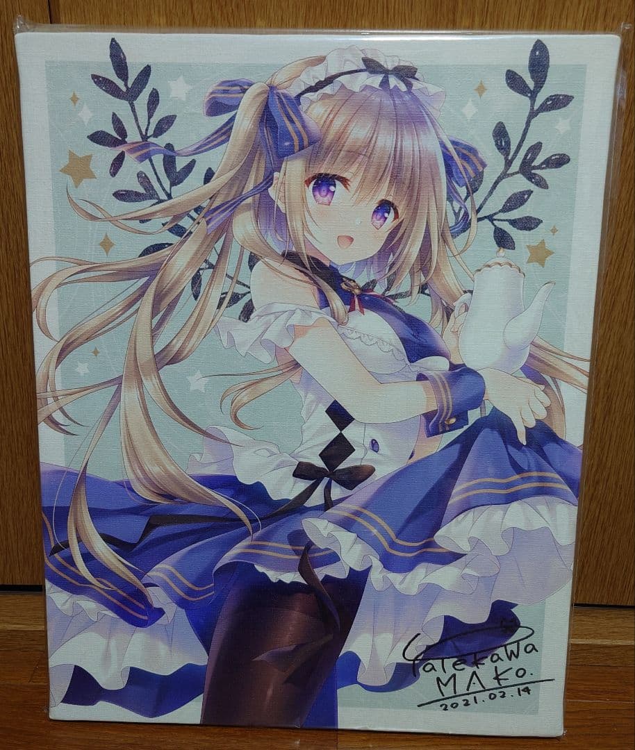 館川まこ 直筆サイン入り キャンバスボード