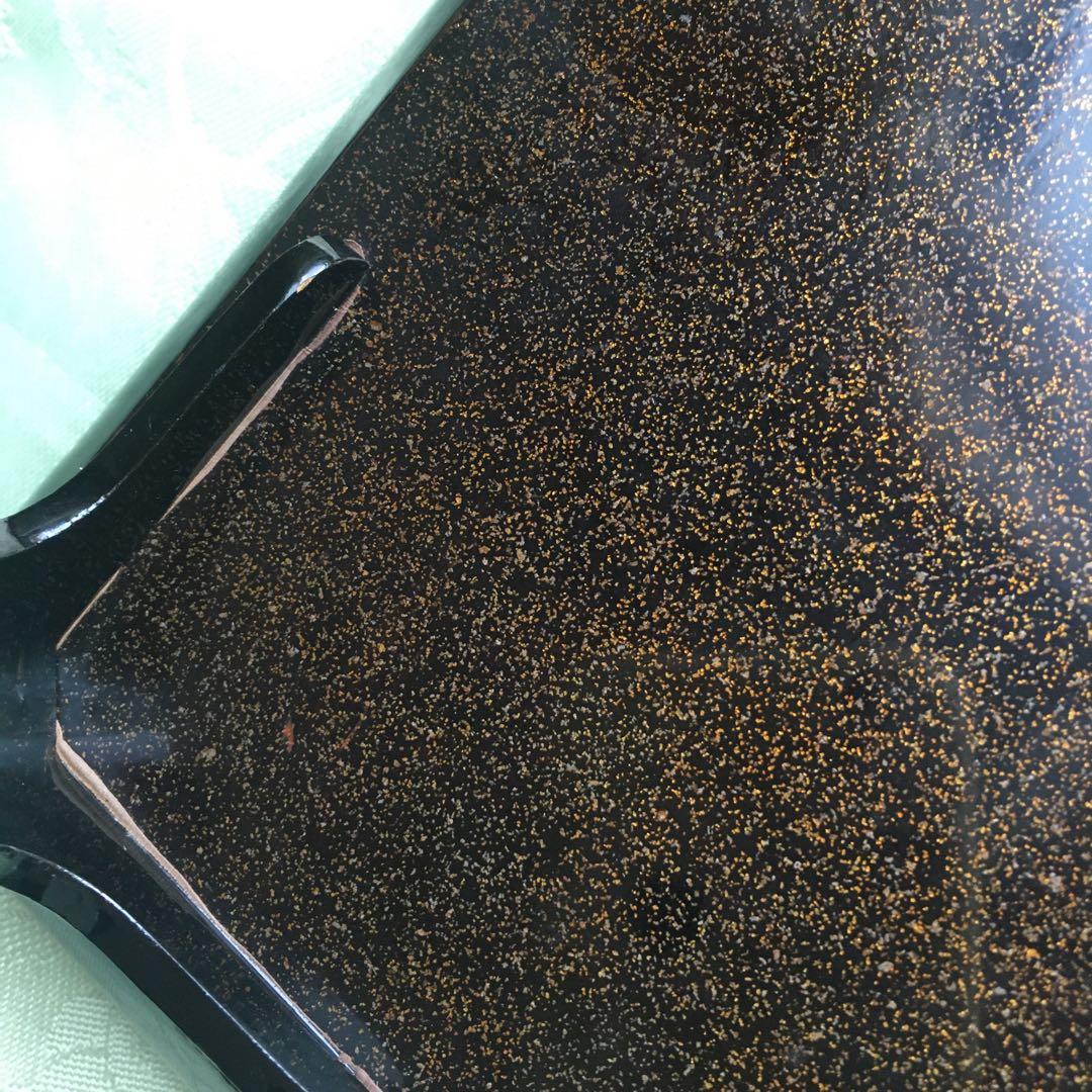 逸品 極上春の七草蒔絵 四方脚付膳 蓋付碗セット C