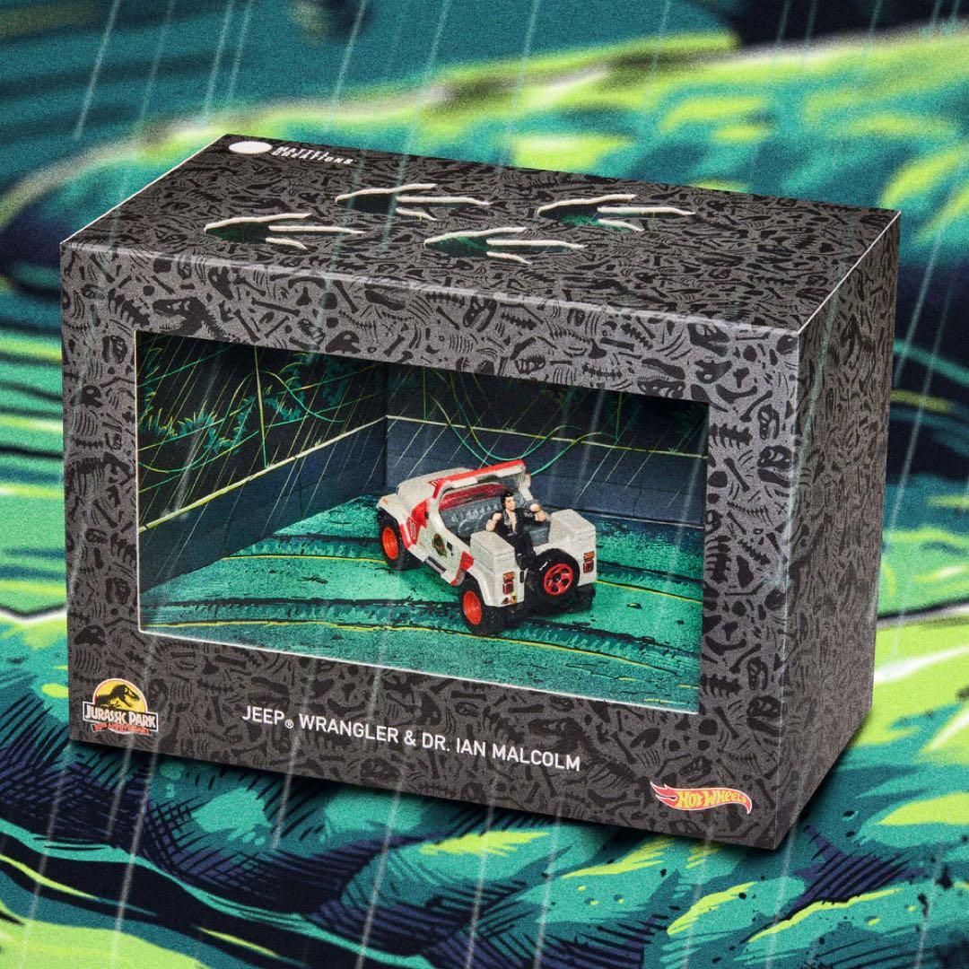 ホットウィール ジュラシックパーク ジープ ラングラー& Dr.イアン マルコム