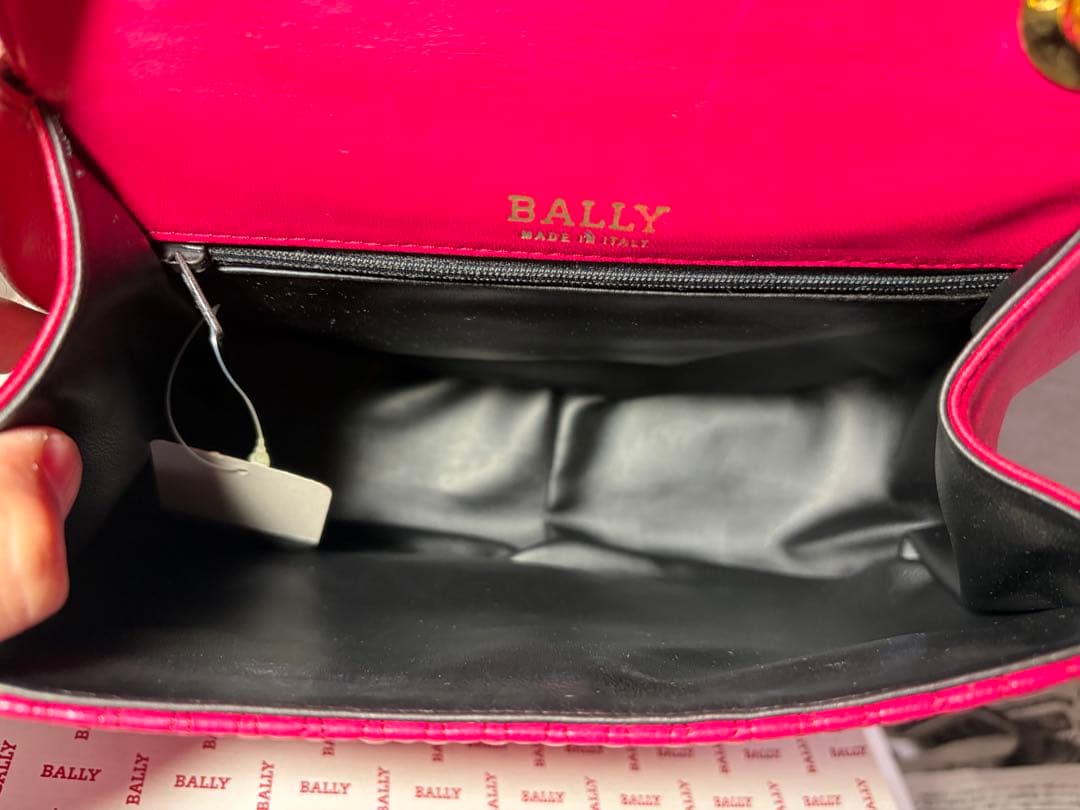 BALLY バリー ハンドバッグ キルティング レザー ピンク マゼンダ