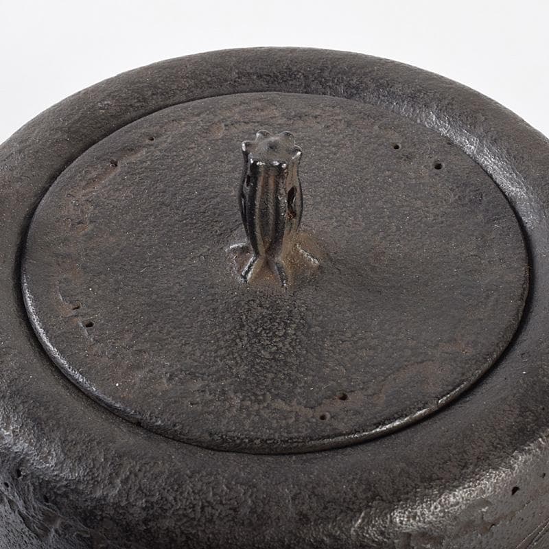 煎茶道具 南部鉄器 金澤雀州造 薄文 筒形 鉄瓶 鉄壷 D R7746 - メルカリ