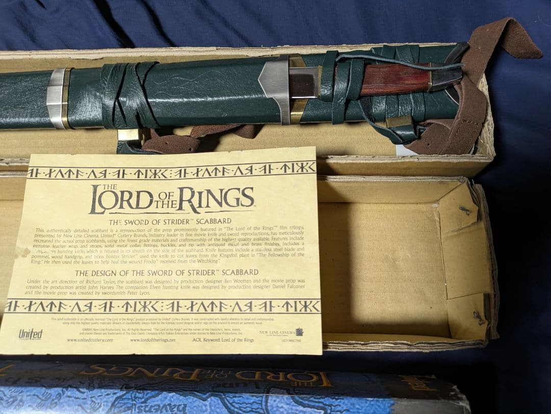 専用品購入はお控えください。ロード・オブ・ザ・リング・ストライダーの剣の鞘。