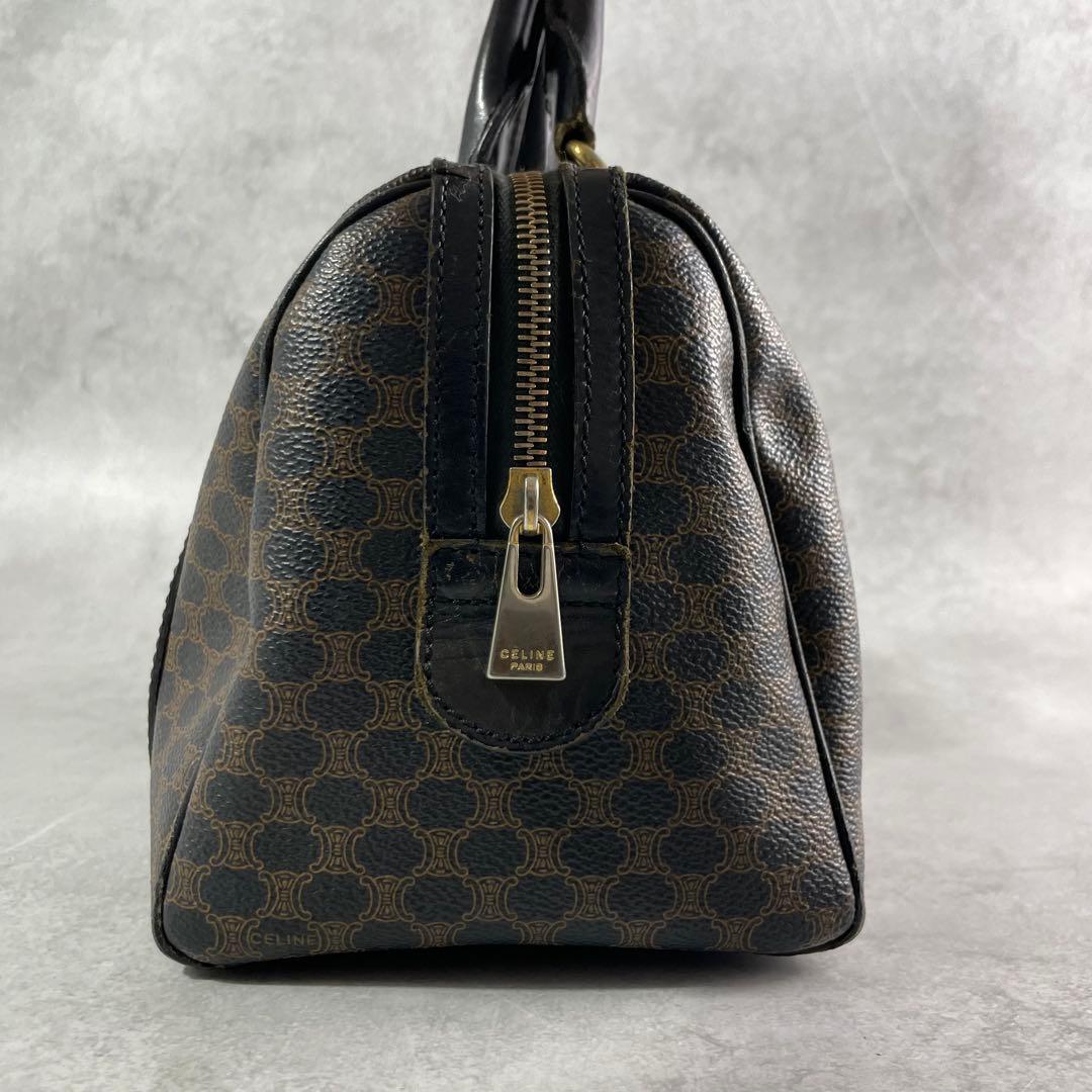 入手困難✨ セリーヌ ミニボストンバッグ 黒マカダム レザー pvc ブラック