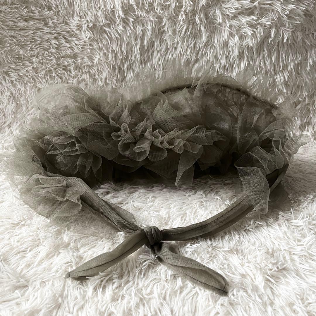 CHIKA KISADA チカキサダ　バッグ　チュールバッグ　グレー