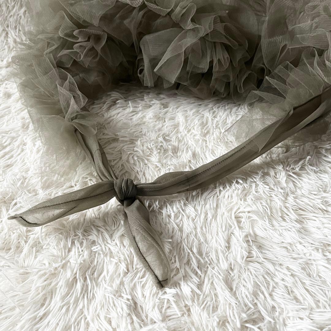 CHIKA KISADA チカキサダ　バッグ　チュールバッグ　グレー