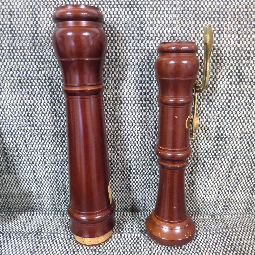 ヤマハ 高級 バスリコーダー 木製 管楽器