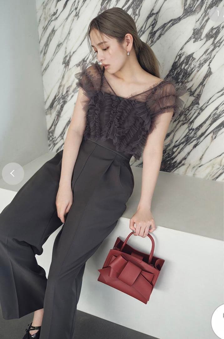 新品FRAY I.Dフレイアイディ チュールブラウスセットベアコンビネゾン