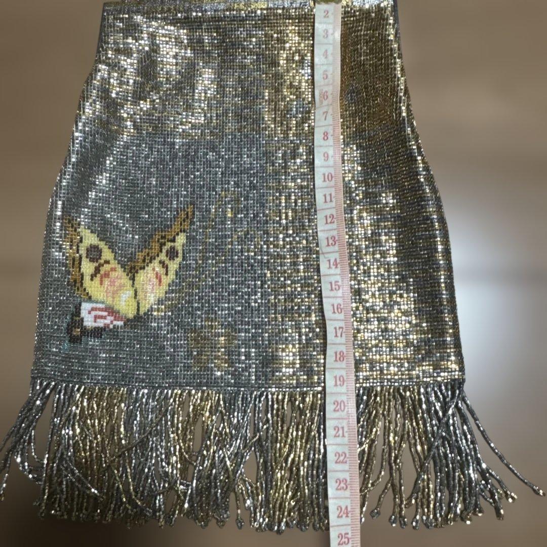 デリカビーズ　フリンジ　バッグ　ハンドメイド①