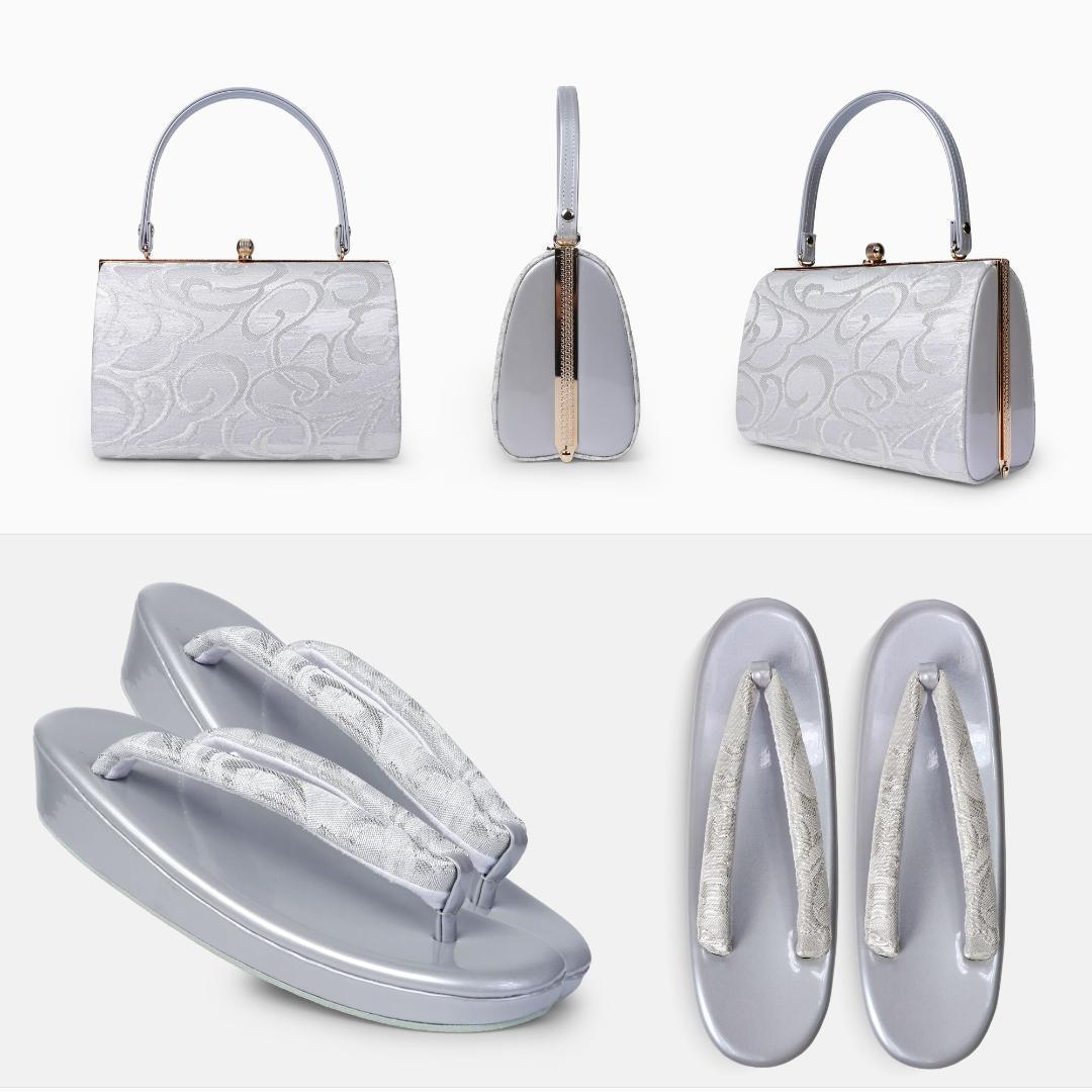 和装 草履バッグセット フォーマル 帯地 結婚式 留袖 uzouri25-S