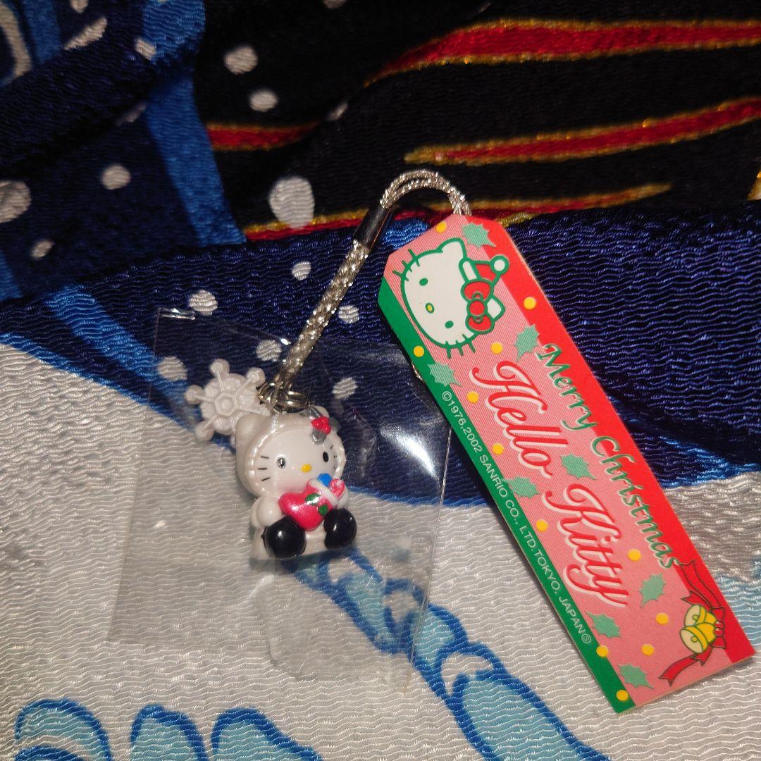 ハローキティ　根付　クリスマス限定　雪