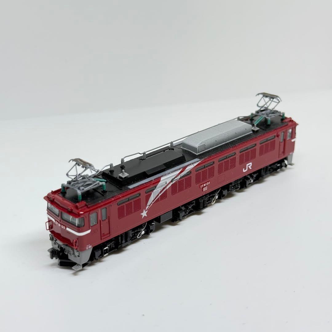 （艶出し、色差し加工あり）TOMIX EF81 133号機ヒサシ付き
