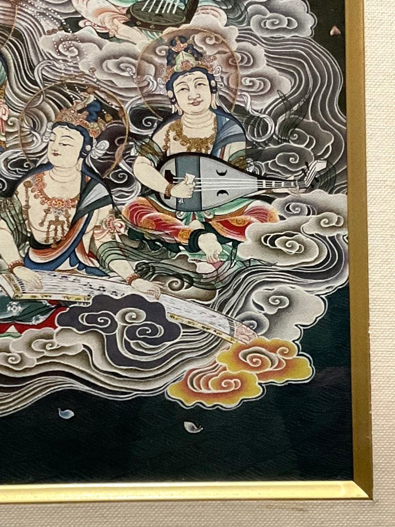 2025年値引きしました！ 阿弥陀来迎図 手描き 仏画 肉筆 絵画