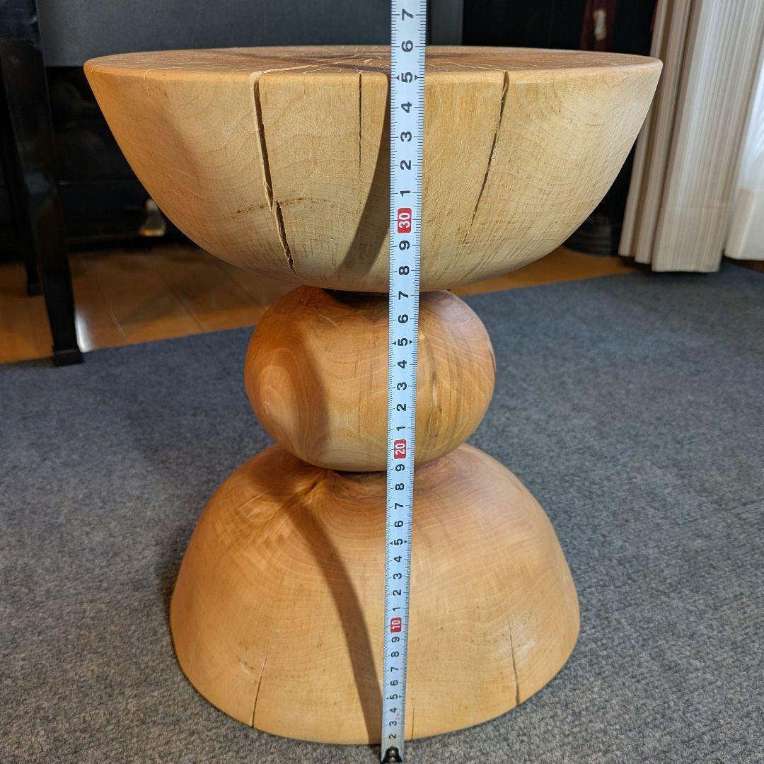 水目桜　天然木　切り株　丸太　椅子　スツール　高さ約35㎝