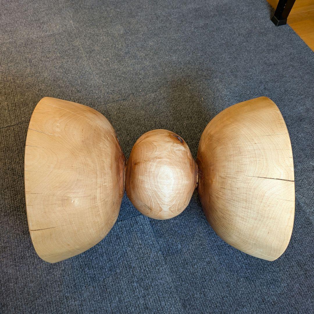 水目桜　天然木　切り株　丸太　椅子　スツール　高さ約35㎝