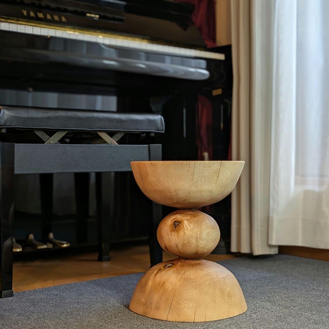 水目桜　天然木　切り株　丸太　椅子　スツール　高さ約35㎝