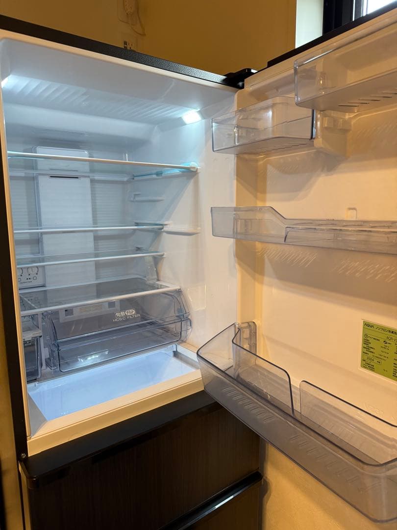 AQR-V37P2L-K 冷蔵庫マット付き2024年製