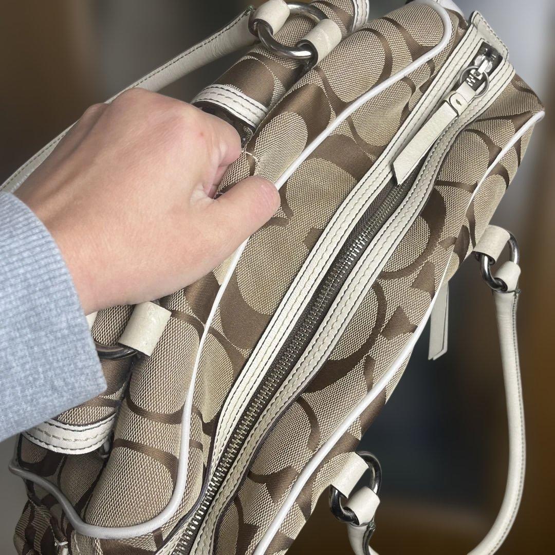 バッグ Vintage Coach Gallery Pocket Satchel Bag