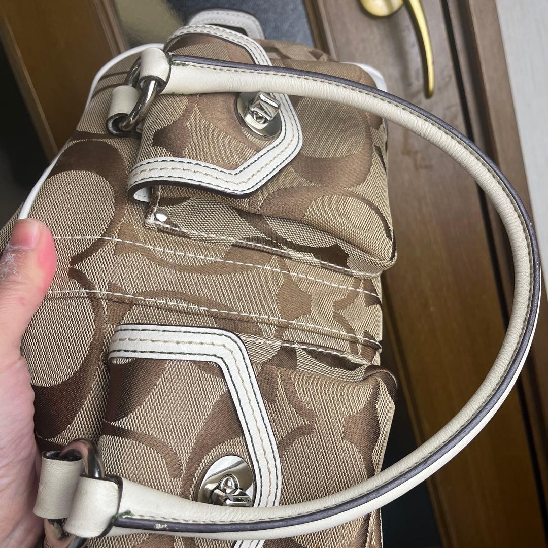 バッグ Vintage Coach Gallery Pocket Satchel Bag