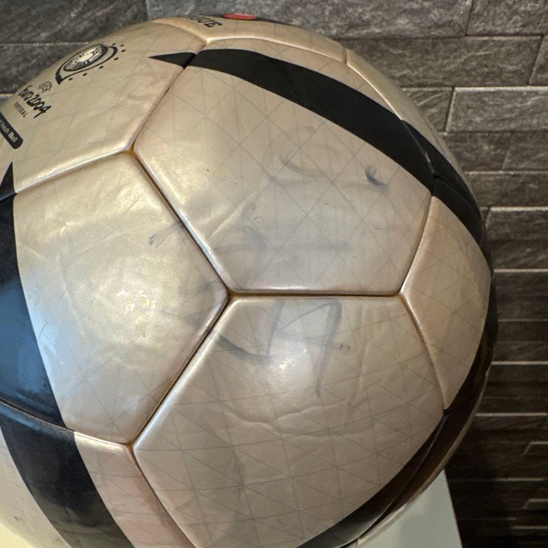 adidas Euro 2004 サッカーボール ロテイロ サイン入り