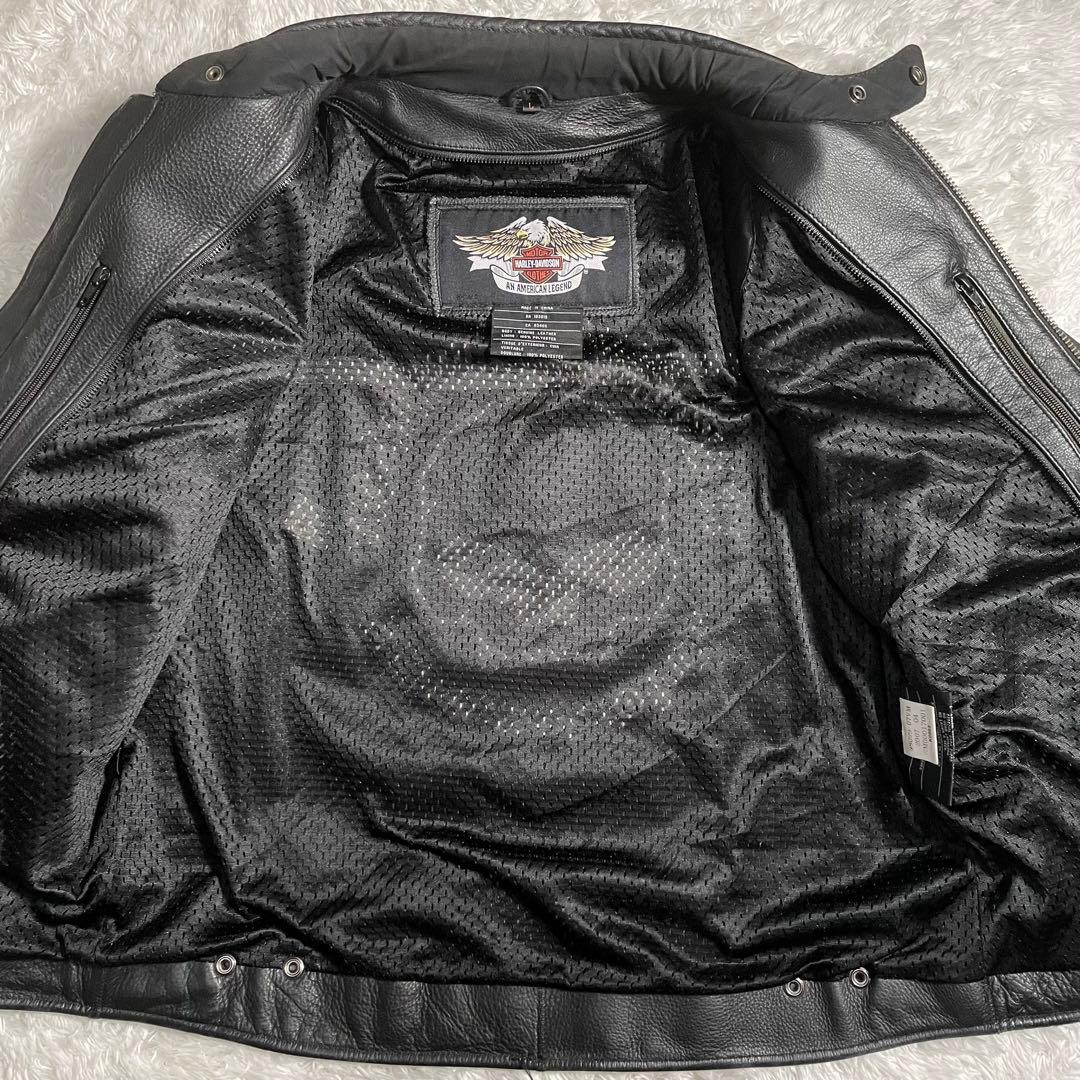 ハーレーダビットソン シングルライダースジャケット スカルデザイン
